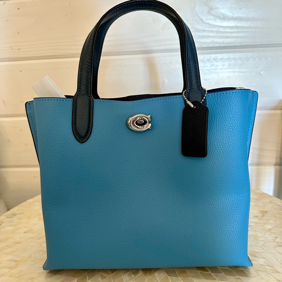 Coach Blue and Black Crossbody Bag